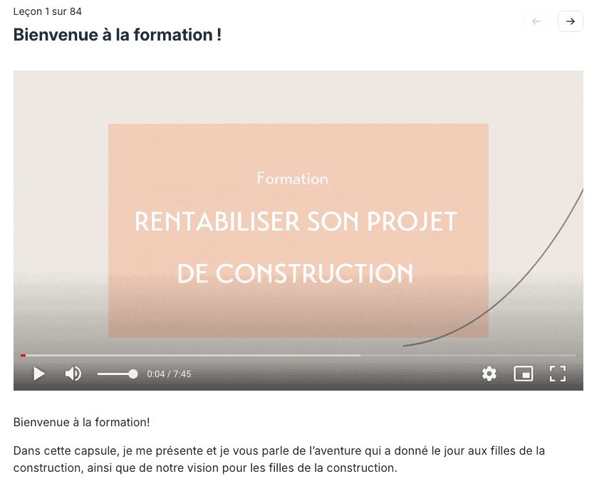 La capsule de bienvenue